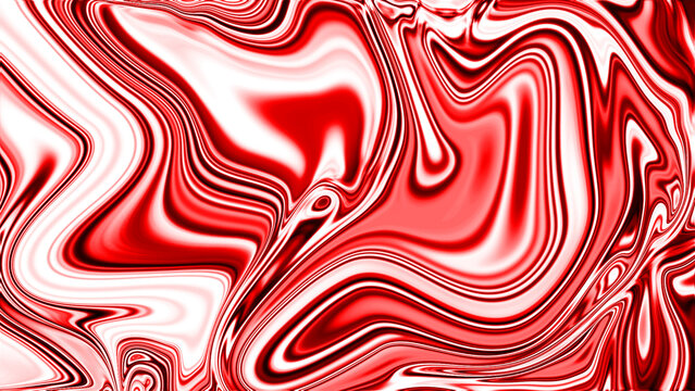 Abstract Liquid Marble Background with Glossy Fluid Swirls and Metallic Texture