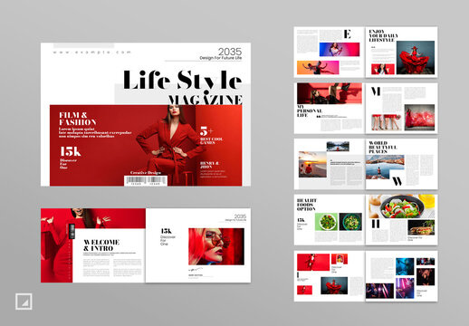 Life Style Magazine with Landscape