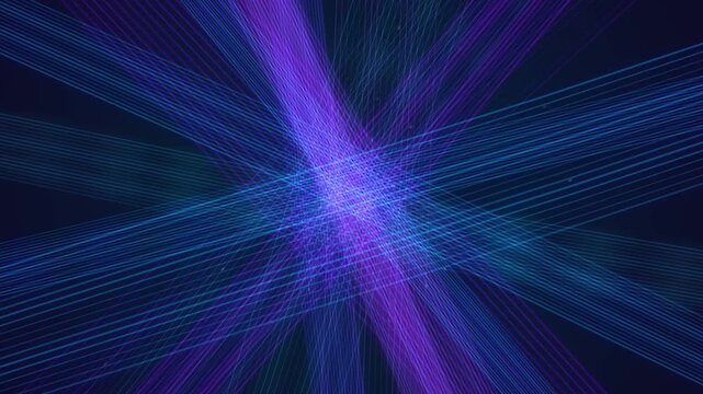 Vibrant multicolored laser beams intersecting in a dynamic pattern creating an energetic and futuristic visual effect suitable for technology, innovation, and digital visuals projects
