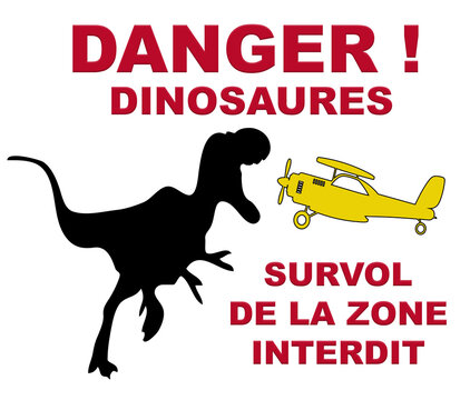 danger dinosaures zone interdite, PNG fond transparent