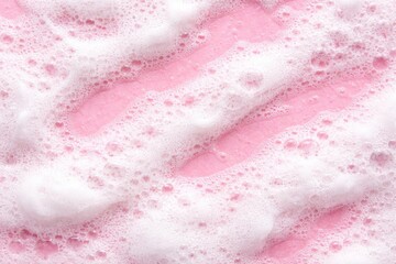Obraz premium Pink and White Foamy Bubble Surface with Soft Texture