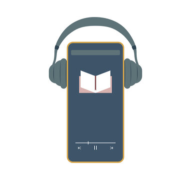 Sticker Mobile app for audiobooks with headphones