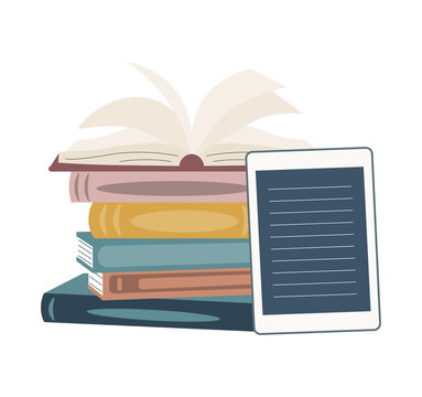 Digital audio reader sticker with books