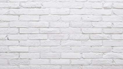 Fototapeta premium White Brick Wall Texture with Rough Surface and Even Pattern