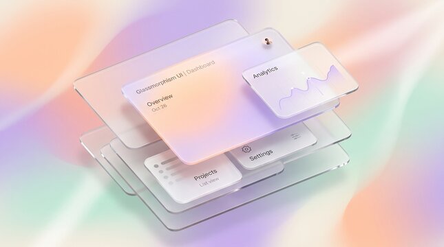 glassmorphism glass ui ui kit dashboard user interface web design app design frosted glass translucent modern ui isometric ui 3d ui ux design analytics dashboard ui elements