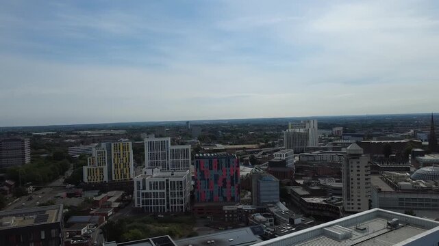 Coventry Skyline and Roads from Above