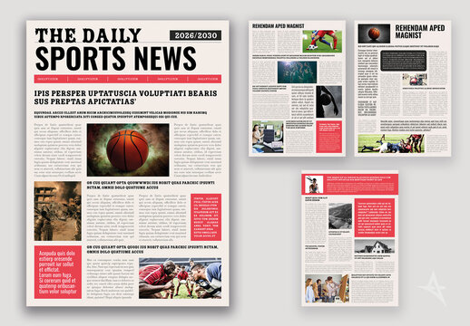 Classic News Letter Template Layout