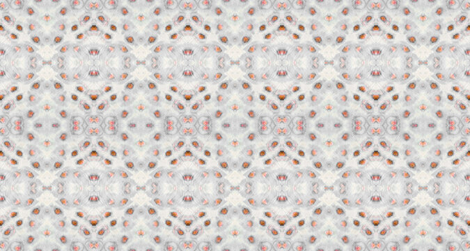 Seamless Dyed Wave. Tribal Geometric Brush. Pink Color Bohemian Pattern. Abstract Stripe Geo Batik. Abstract Watercolour Carpet Pattern Pink Color Bohemian Pattern. Grey Color Boho Ethnic Batik.
