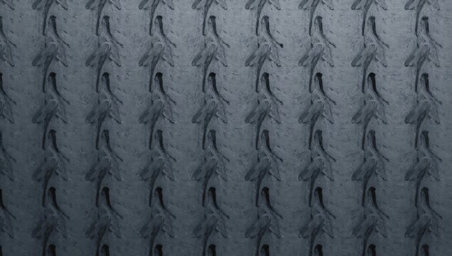Textured Blue Rubber Surface with Tread Pattern in Closeup View