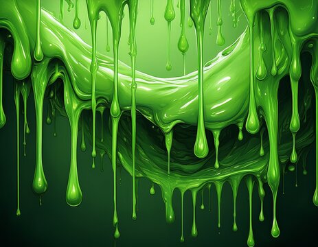 green slime liquid drip toxic goo wallpaper background