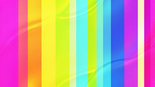Vibrant Rainbow Stripes &ndash; Colorful Vertical Bars Background