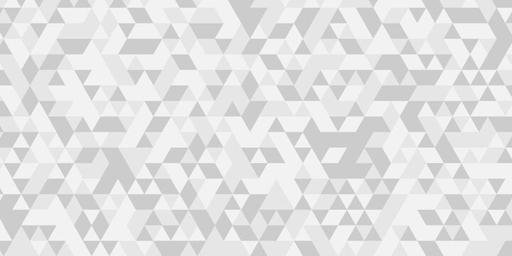Abstract geometric wall tile and metal cube background triangle wallpaper. Seamless geometric pattern low polygon backdrop background. Gray diamond overlap polygonal background.