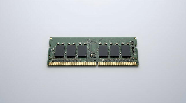 Compact Laptop SO DIMM Memory Module On Minimalist Studio Surface