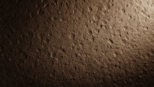 Rocky Lunar Surface Texture with Shadows in Warm Tones