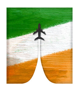 Indian Air Force Tricolor Background Illustration template 