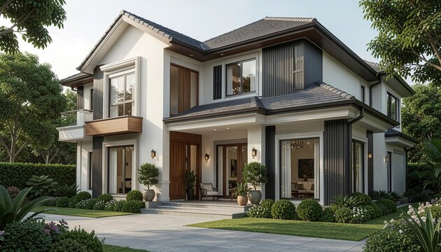 house in the suburbs