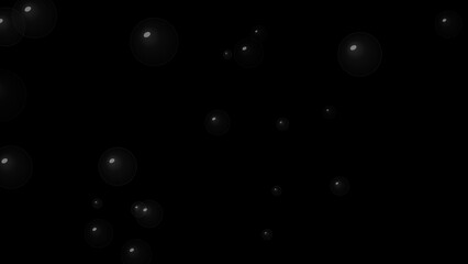 Abstract dark space background with faint glowing stars, nebula bokeh lights, and soft cosmic light beams © Sathy