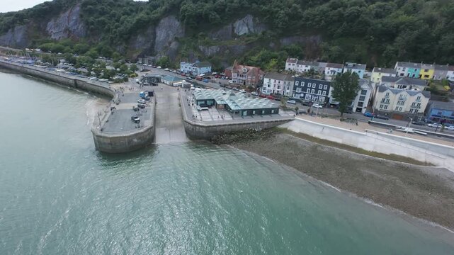 Drone View of Verdi's Restaurant, Mumbles, Swansea