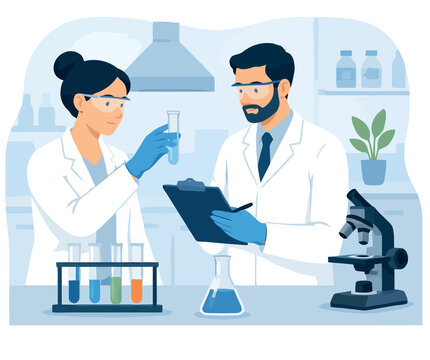 Vsai scientists conducting research and analysis in a chemistry laboratory