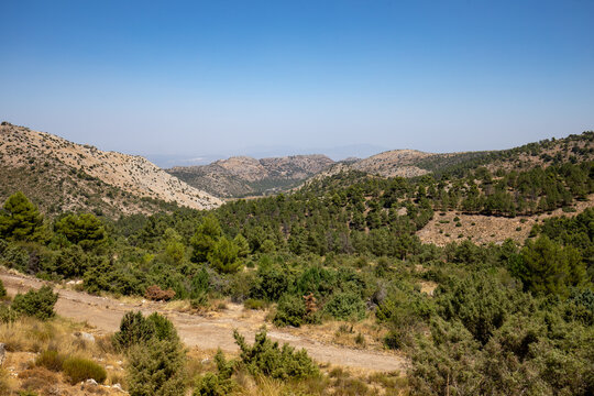 View of the Sierra Espu&ntilde;a Natural Park, Region of Murcia, Spain
