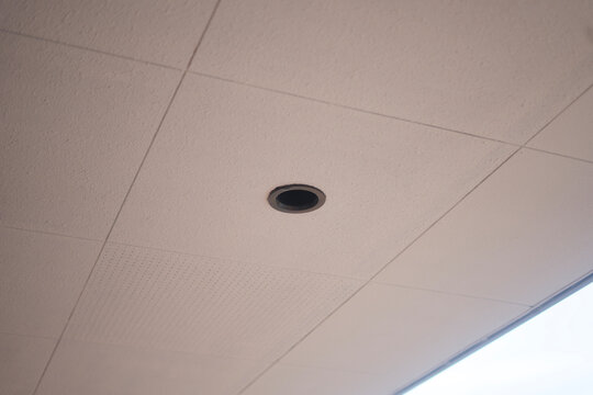 Recessed Light Fixture In Ceiling Panel