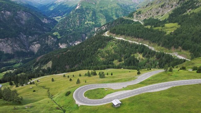 Grossglockner High Alpine Road winding through Austrian mountains