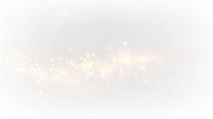 Glowing Gold Dust with Bokeh Particles PNG © Светлана Гончаренко