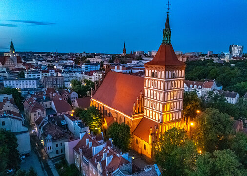 View of Olsztyn in Warmian Masurian Voivodeship, Poland