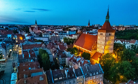 View of Olsztyn in Warmian Masurian Voivodeship, Poland