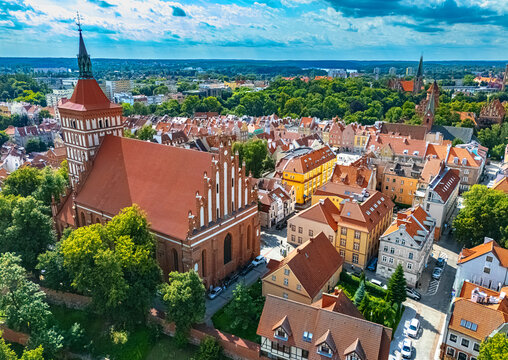 View of Olsztyn in Warmian Masurian Voivodeship, Poland