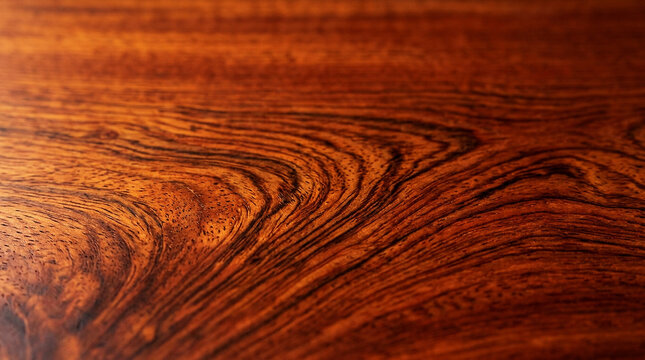Polished Exotic Rosewood Texture Background with Natural Grain