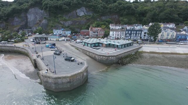 Drone View of Verdi's Restaurant, Mumbles, Swansea