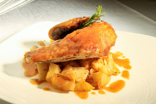 Faraona al forno con patate