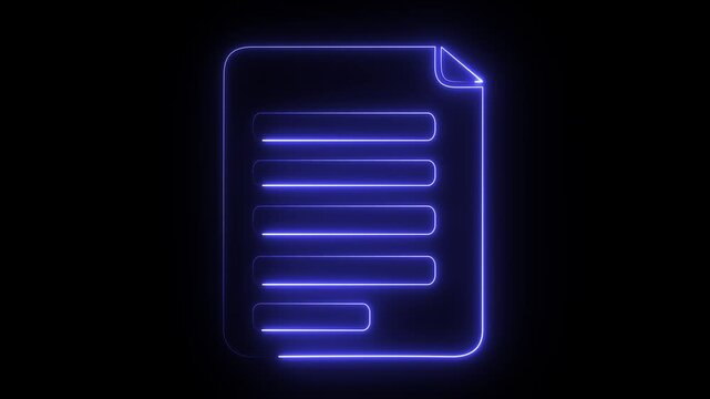 A stock illustration or motion graphic depicting a document icon.