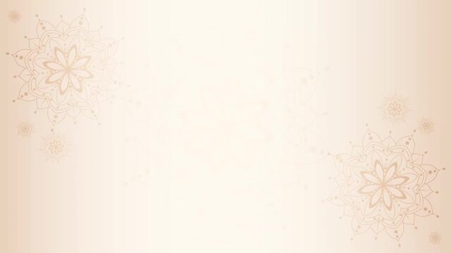 Elegant golden mandala pattern luxury background animation loop for celebration
