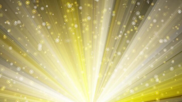 Golden sunburst rays emanating with floating sparkles to create a radiant and celebratory festive atmosphere