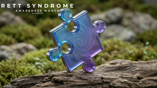 Rett Syndrome Awareness Month Concept Image, featuring rare disease awareness, family support, and neurological health.