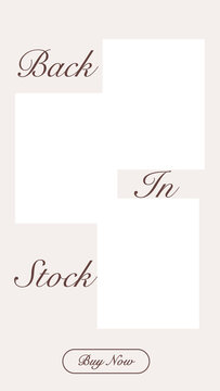 Back In sock template for instagrams story