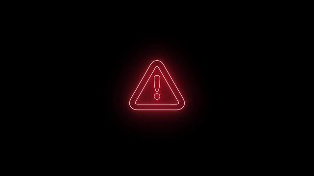 Alert warning sign Exclamation symbol, danger signal icon.