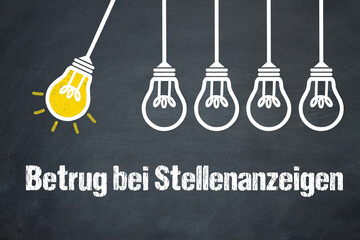 Fototapeta premium Betrug bei Stellenanzeigen 