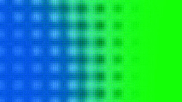 Abstract digital background showcasing a vibrant blue to green gradient with a modern halftone dot pattern, a dynamic visual design.
