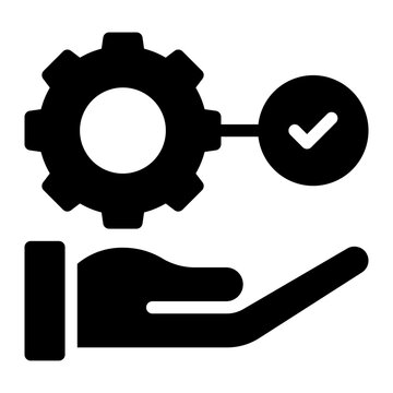 management glyph icon
