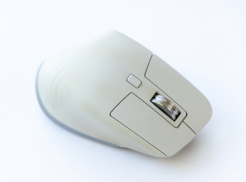 Modern ergonomic computer mouse isolated on a white background