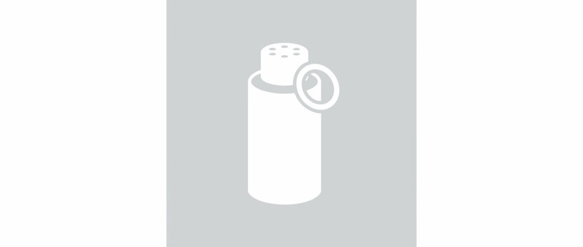 Minimalist Vector Illustration of a Tactical Stun Grenade or Flashbang for Military and Police Use