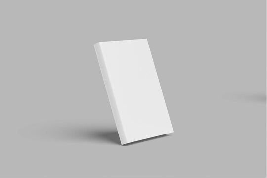 blank book cover mockup