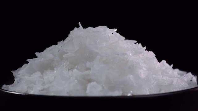 Sea Salt in Black Bowl
