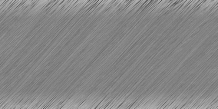 Brushed metal texture with diagonal lines during light reflection for industrial backgrounds