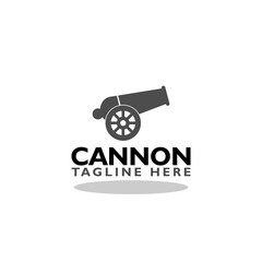 Fototapeta premium Cannon logo icon with shadow