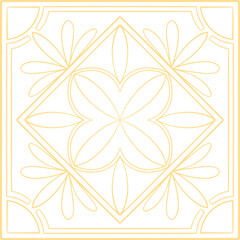 Fototapeta premium Square Tile Seamless Pattern Graphic