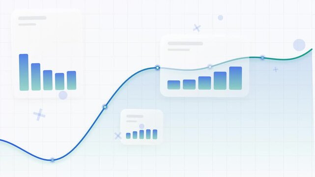 Isometric 3D bar chart with a single blue highlighted column on a white grid background.
